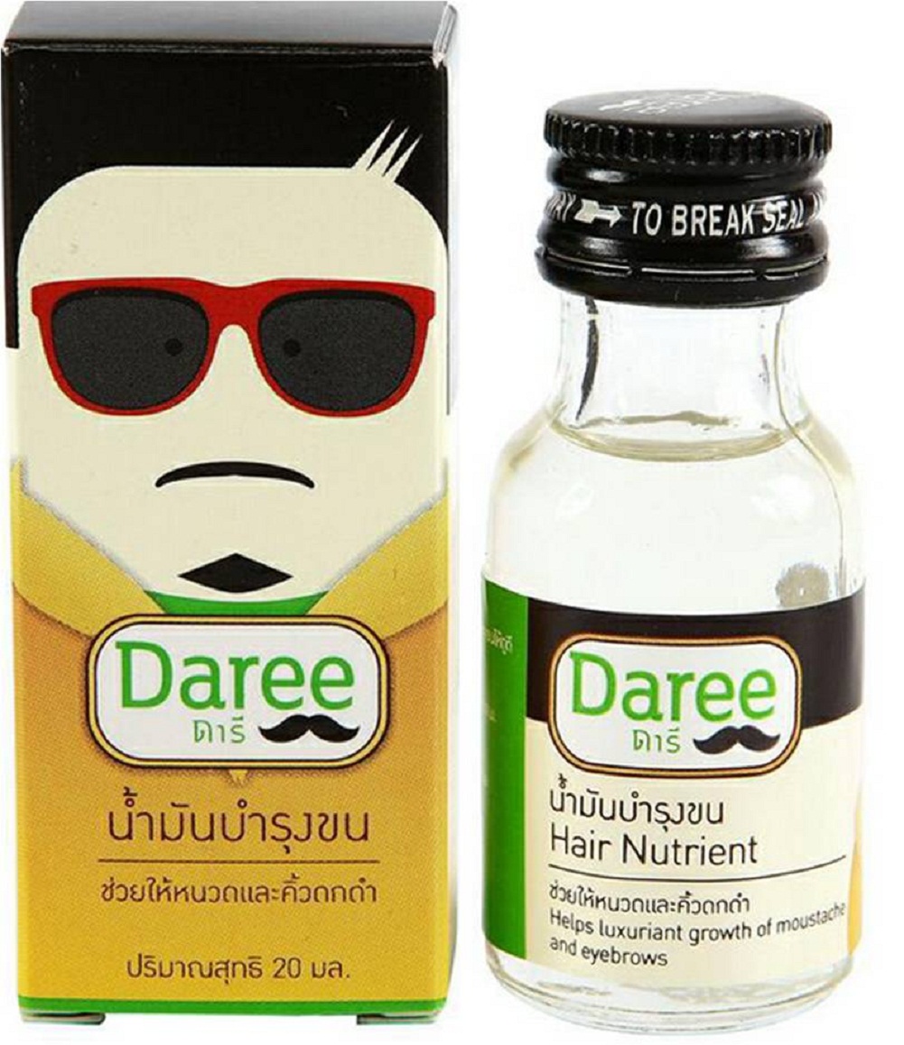 Daree ดารี น้ำมันปลูกผม คิ้ว หนวด เครา จอน