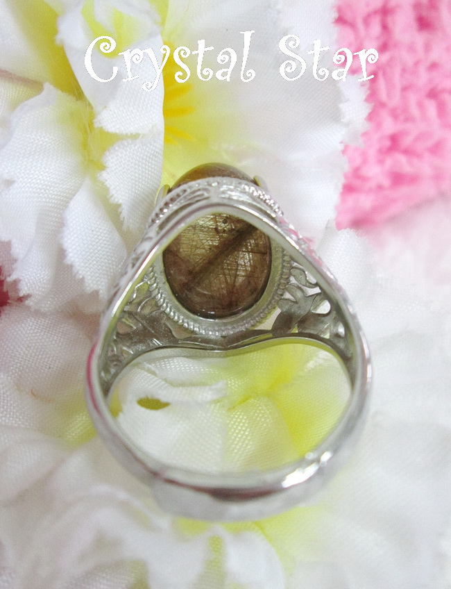 แหวนสแตนเลส+ไหมเงิน