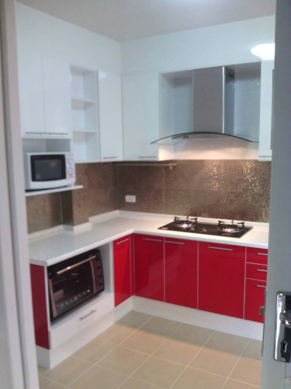 ครัวบิ้วอิน modern สีขาว 1.2 x 1 เมตร
