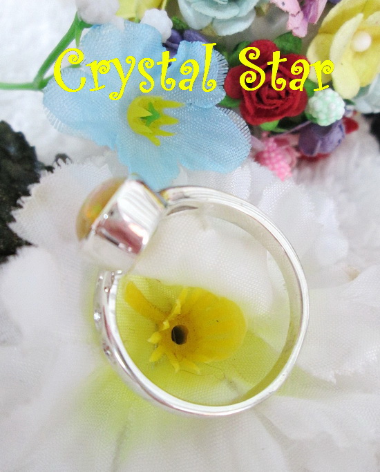 แหวนเงิน+Opal เกรด A