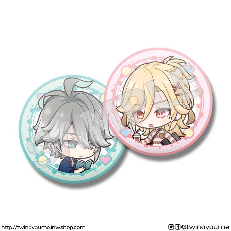 *IN STOCK* [Genshin Impact] Alhaitham x Kaveh Button Badge Set