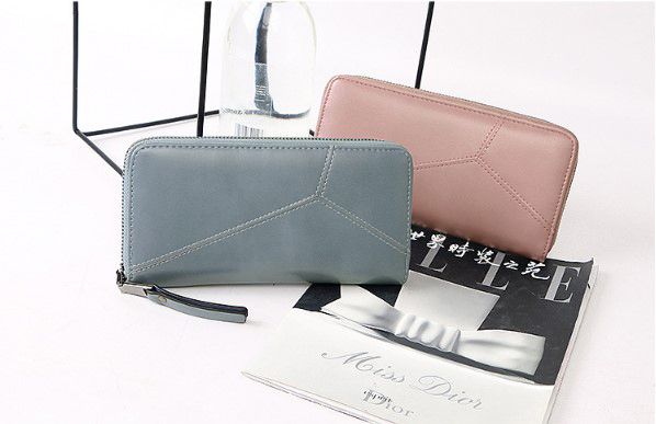 กระเป๋าสตางค์ผู้หญิงใบยาวซิปรอบ Piece V.Long