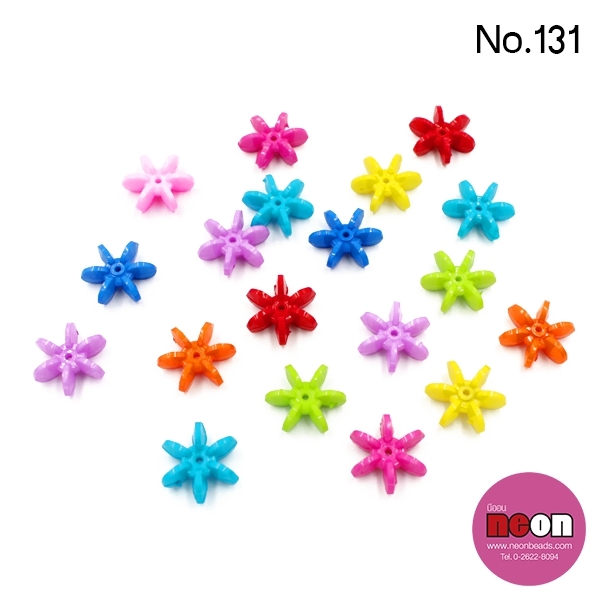 สีสดNo.131กังหัน16มม.คละสี/500กรัม