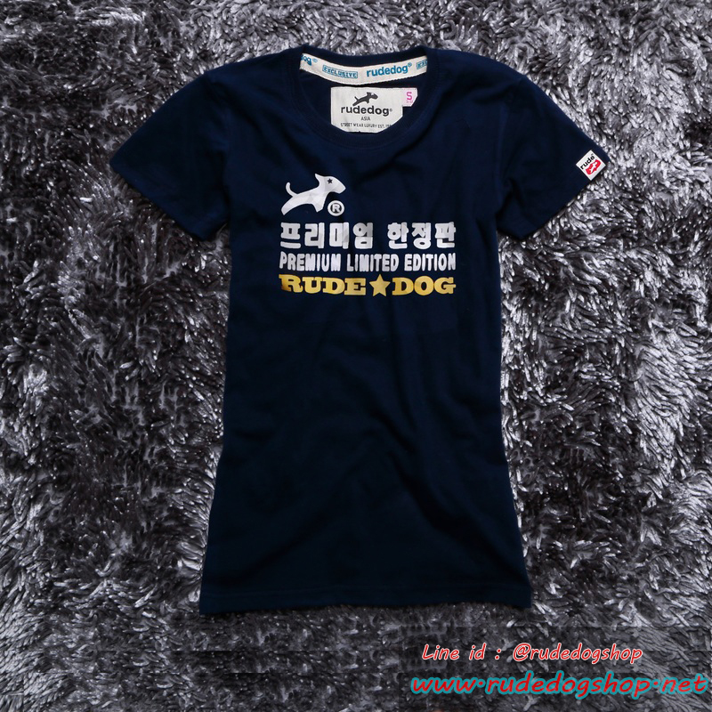 เสื้อยืด Rudedog ผู้หญิง รุ่น Japan สีกรมท่า