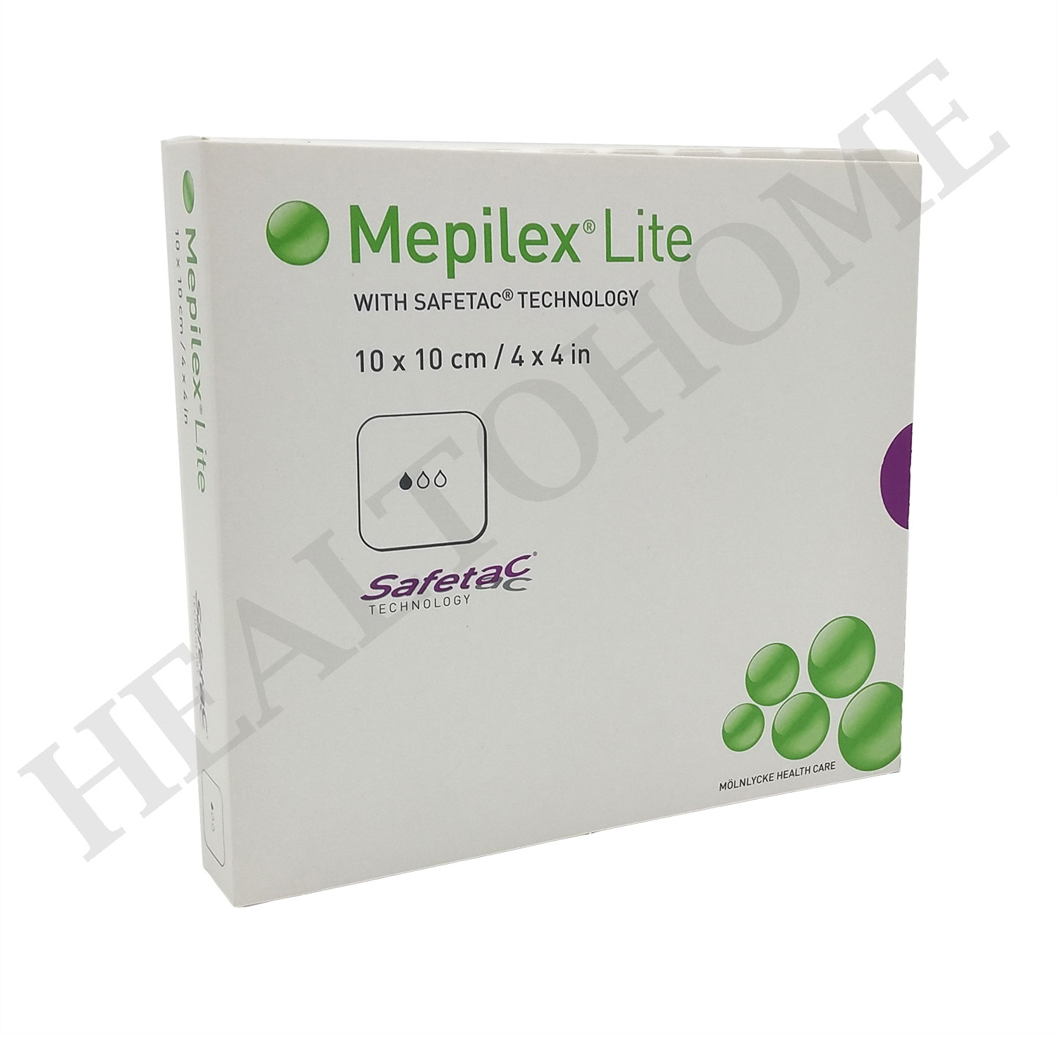Mepilex Lite 10x10 cm แผ่นแปะแผลกดทับ แบบบาง