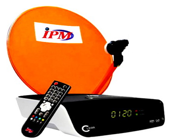 ชุดจานดาวเทียม IPM 60 ซ.ม.+ LNBF + RECEIVER IPM CLEAR