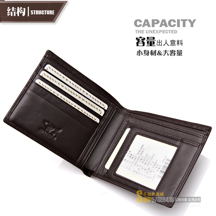 กระเป๋าสตางค์ผู้ชาย SEPT WOLVES รหัส SW002 สีดำ