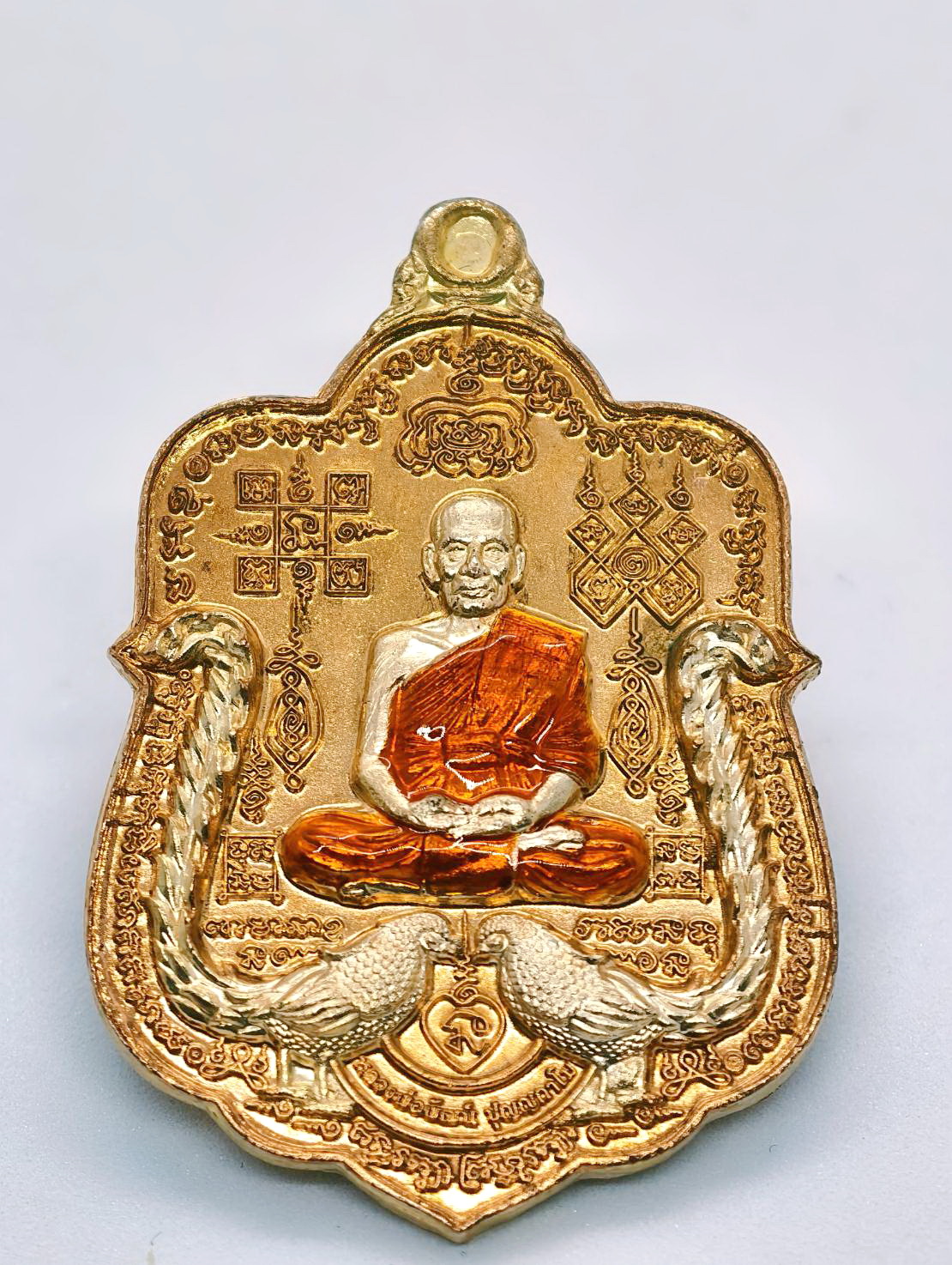 หลวงพ่อพัฒน์ วัดห้วยด้วน นครสวรรค์ รวย ๙ หน้า ลงยา (AC897)