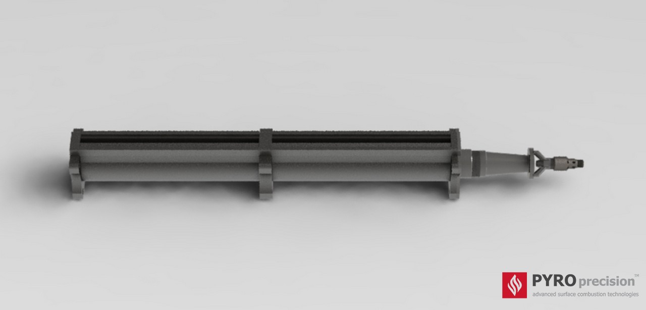 หัวเตาแก๊ส ตรงยาว LD305-ST-2 Linear Modular Tank Heating Burner (Venturi) ความยาวโมดูล 30ซม - 3.0ม กำลัง 6-60 กิโลวัตต์ สำหรับถังต้มถังต้มอุตสาหกรรมทรงสี่เหลี่ยม