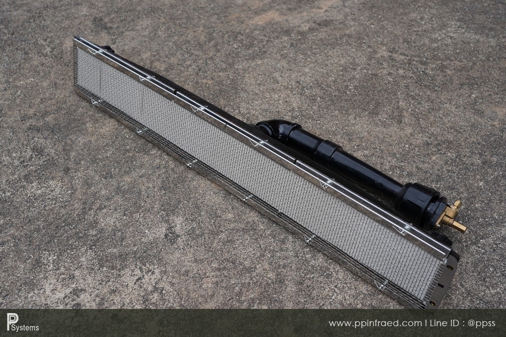 หัวเตาอินฟาเรด KOMPAC MK-262 10.90kW ชนิดเหล็กหล่อ ขนาด 930x130x200