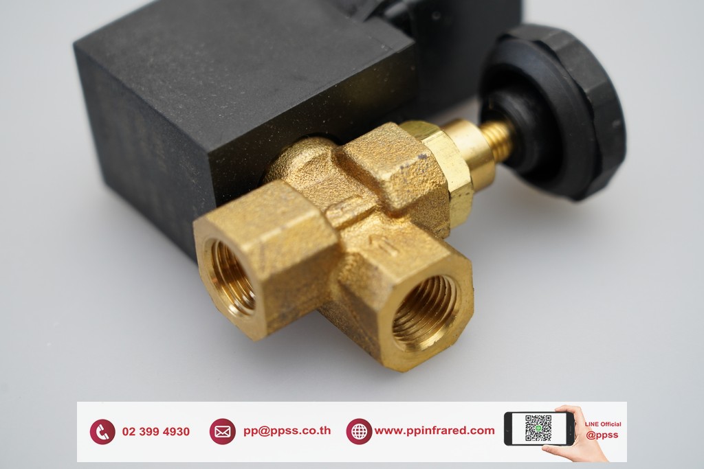 Flow Control Gas Solenoid Valve 1/4" 230V IP65 l โซลินอยวาล์วแก๊ส ชนิดปรับอัตราการไหลได้