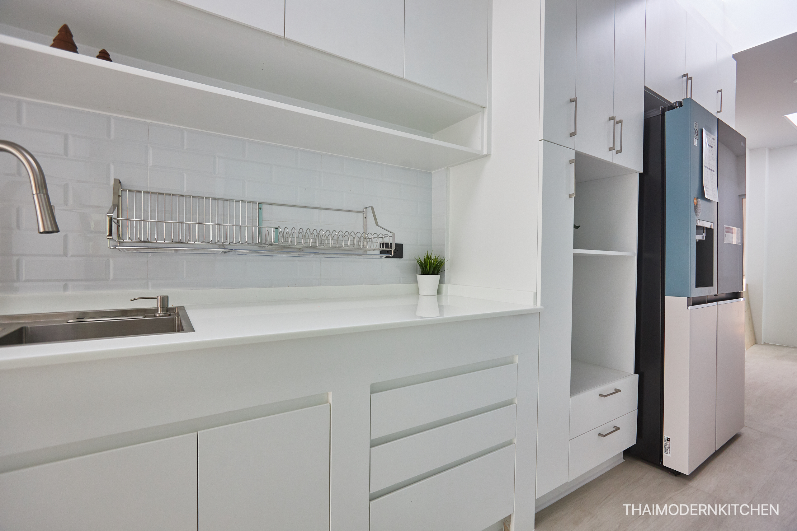 #ครัวบิ้วอิน บิ้วทับครัวปูน 5เมตร ตู้บนล่าง ราคา 79,000-