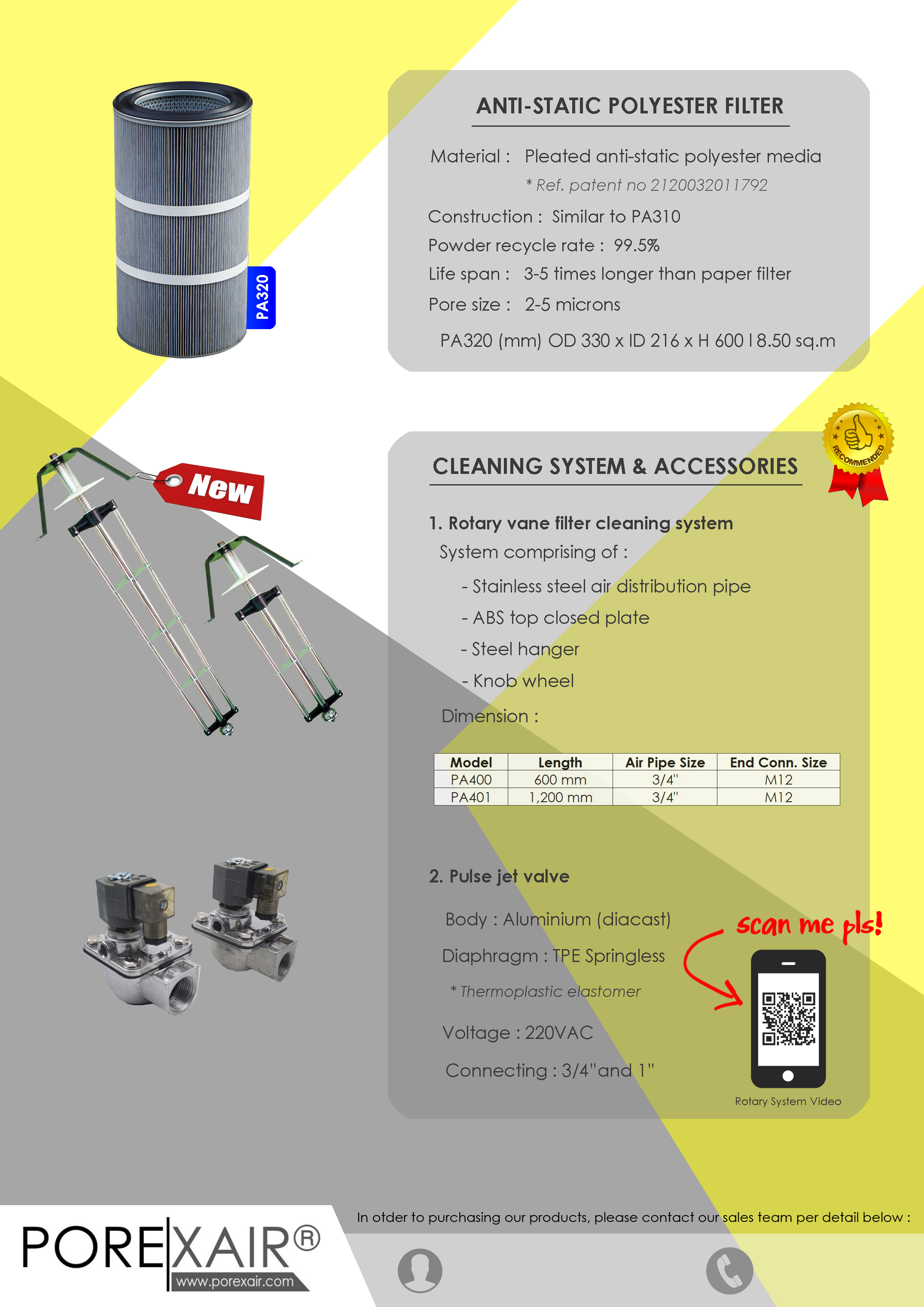 PoreXair Cartridge Filter Brochure