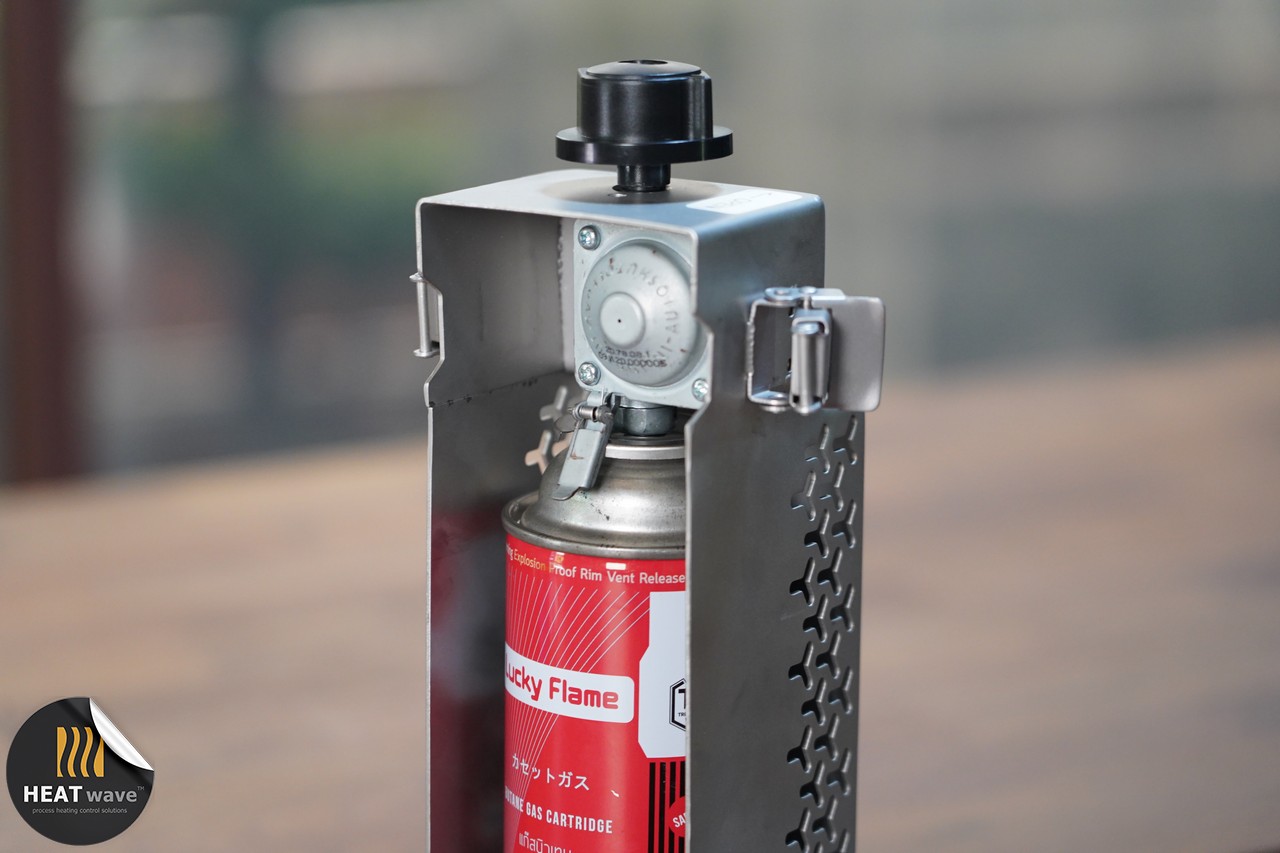 HEATWAVE ANYxGRILL PORTABLE GAS SUPPLY SYSTEM FOR GAS INFRARED TOP GRILL l ชุดจ่ายแก๊สแรงดันต่ำพกพาสำหรับเตาย่าง ใช้กับแก๊สกระป๋อง Luckyflame 355 กรัม