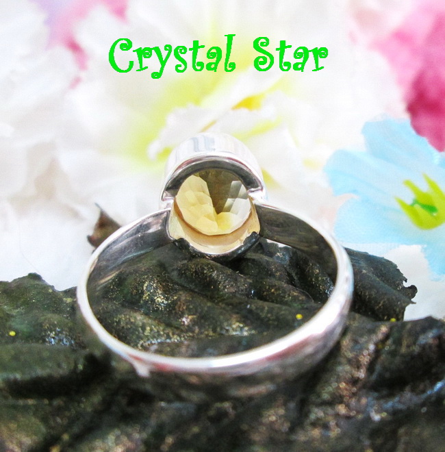 แหวนเงิน+Citrine เกรด A