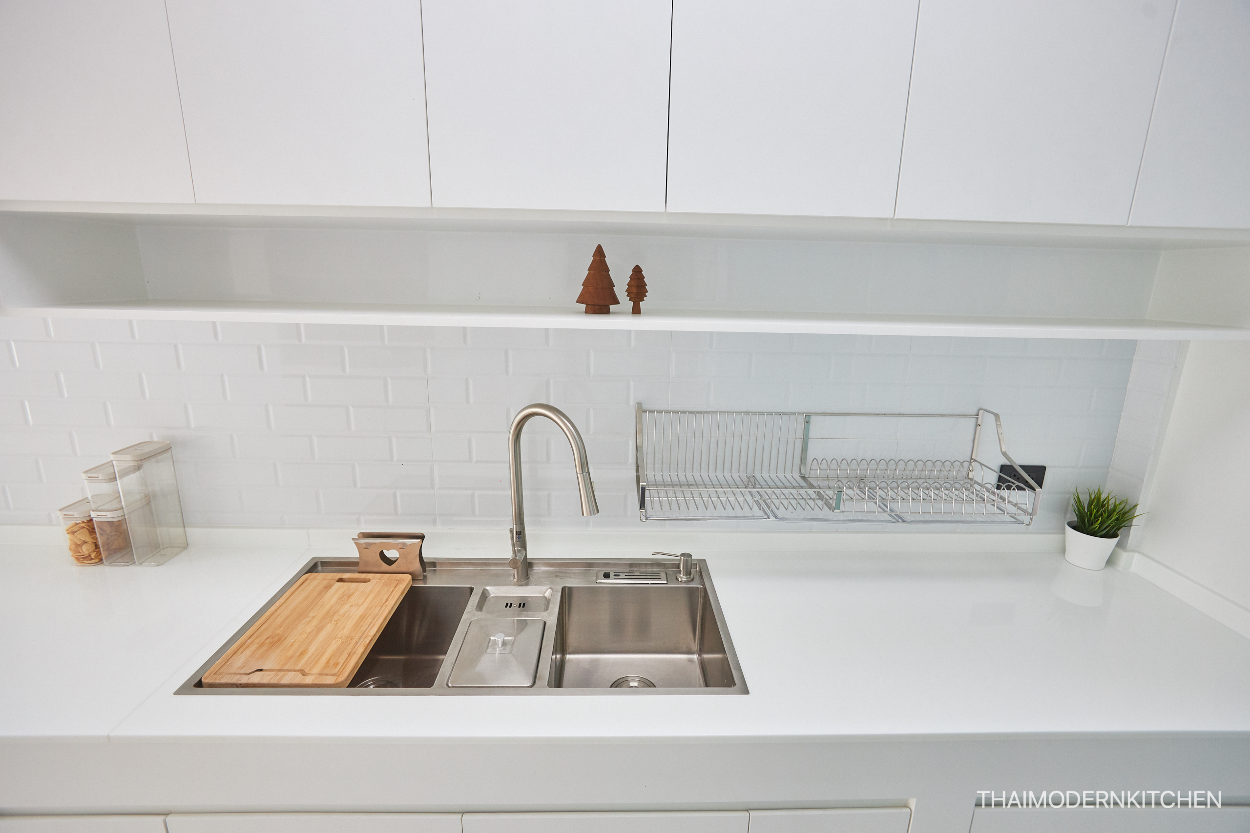 #ครัวบิ้วอิน บิ้วทับครัวปูน 5เมตร ตู้บนล่าง ราคา 79,000-