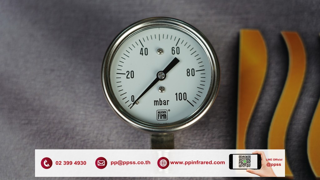 NUOVAFIMA Pressure Gauge 0-100 mbar l เกจวัดแรงดันแก๊สช่วงแรงดันต่ำ
