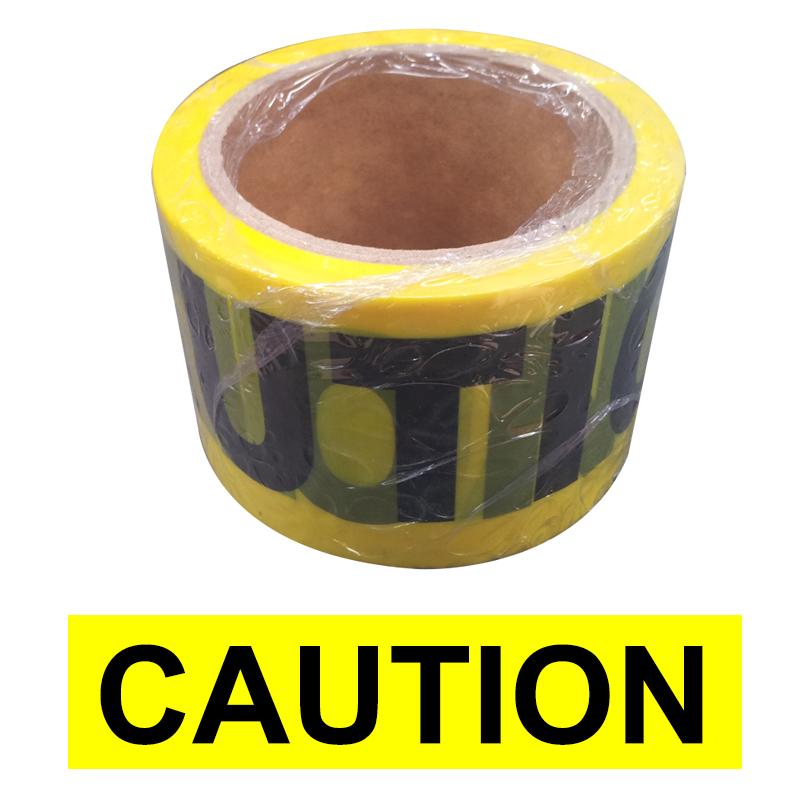 เทปกั้นเขต สีเหลือง Print "Caution" กว้าง 7 ซม. ( 3 นิ้ว ) ยาว 50 เมตร ไม่มีกาว