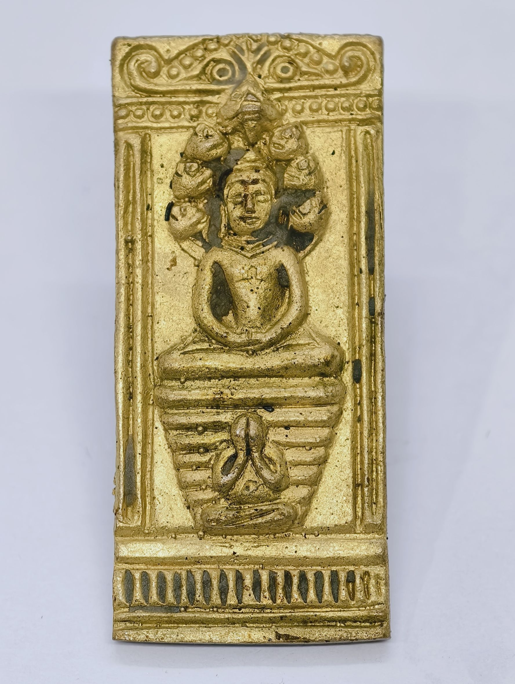 หลวงปู่อิ่ม วัดทุ่งนาใหม่ พระนาคปรก พุทธศิลป์พันล้าน หล่อโบราณ พระนาคปรกนางตรา KA5244