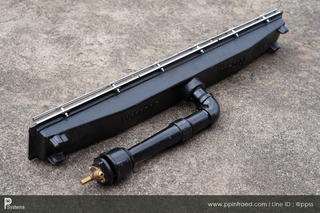 หัวเตาอินฟาเรด KOMPAC MK-262 10.90kW ชนิดเหล็กหล่อ ขนาด 930x130x200