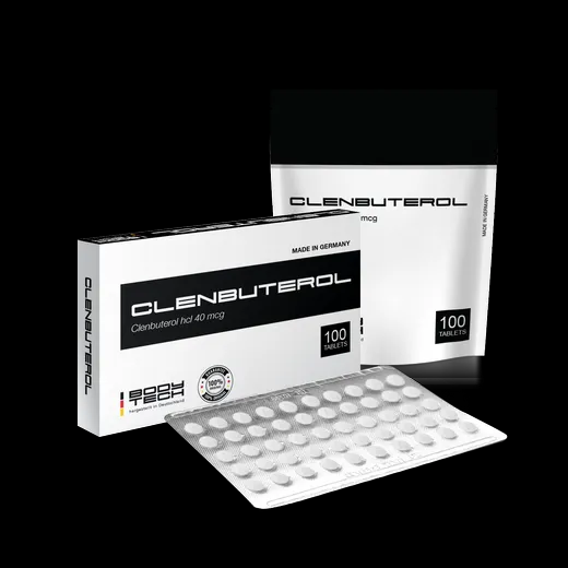 CLENBUTEROL hcl 40mcg 100Tablets BODYTECH