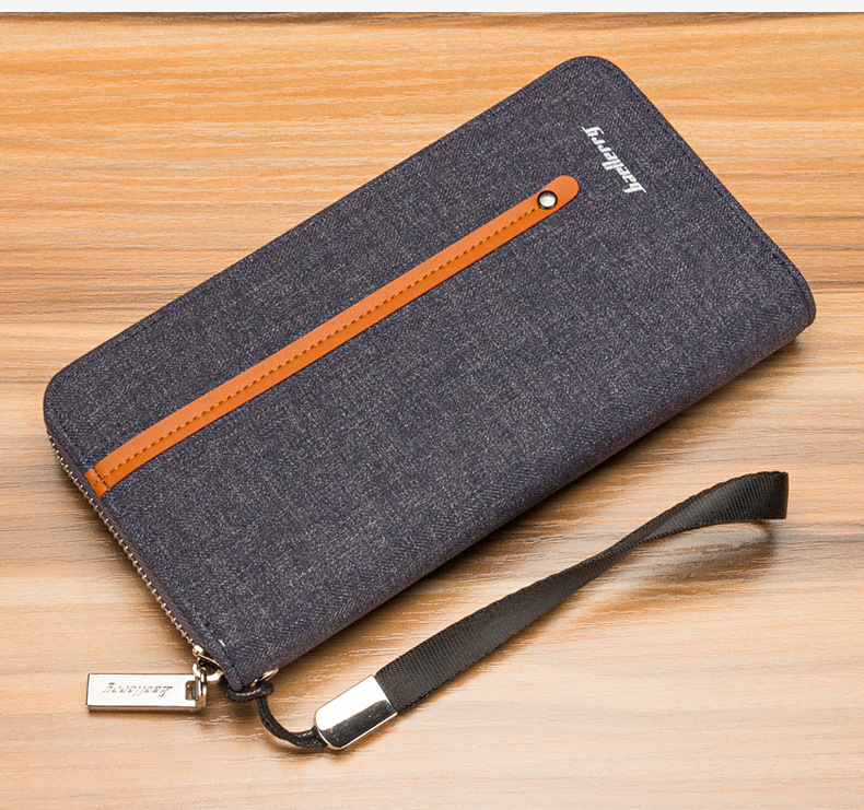 กระเป๋าสตางค์ผู้ชายใบยาวซิปรอบ MZ-023