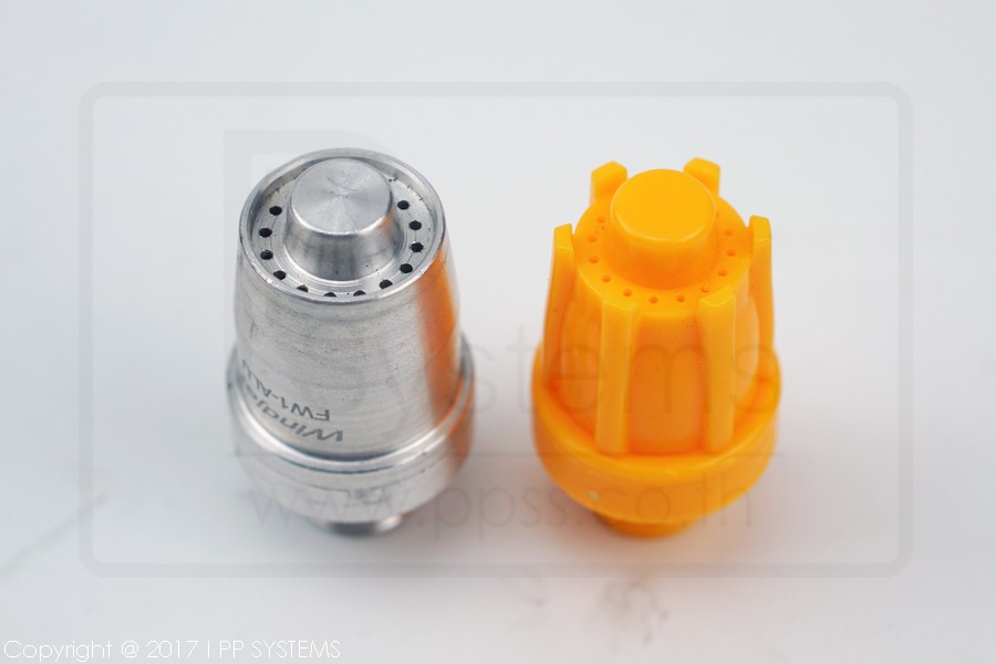 WINDJET NOZZLE ROUND STREAM, ORIFICE 16HOLES, ABS PLASTIC 1/4" BSPT l หัวฉีดพ่นลมทรงกลม พลาสติก