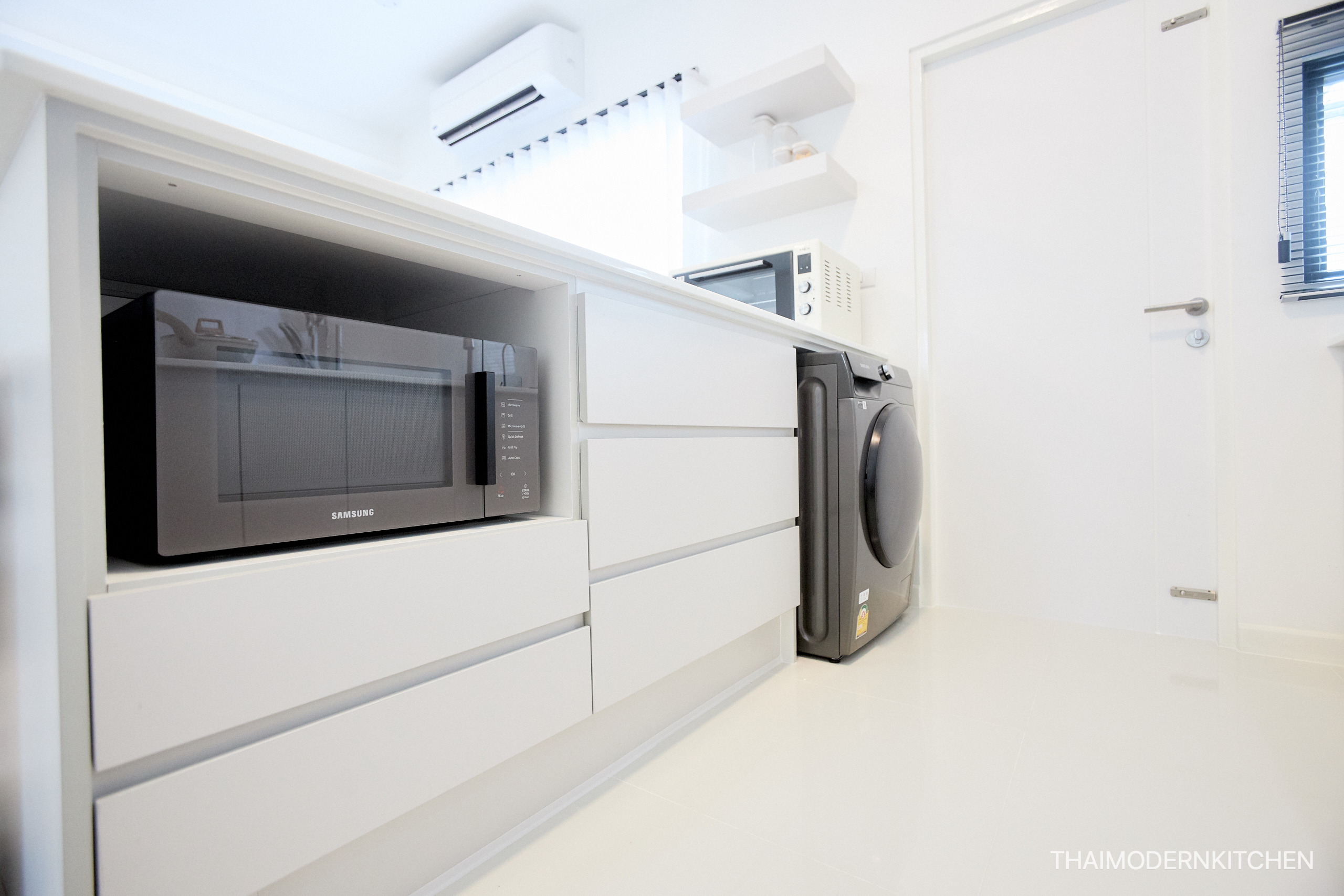 ครัวบิ้วอิน บ้านคุณปาน ตู้ไฟ ตู้เย็น