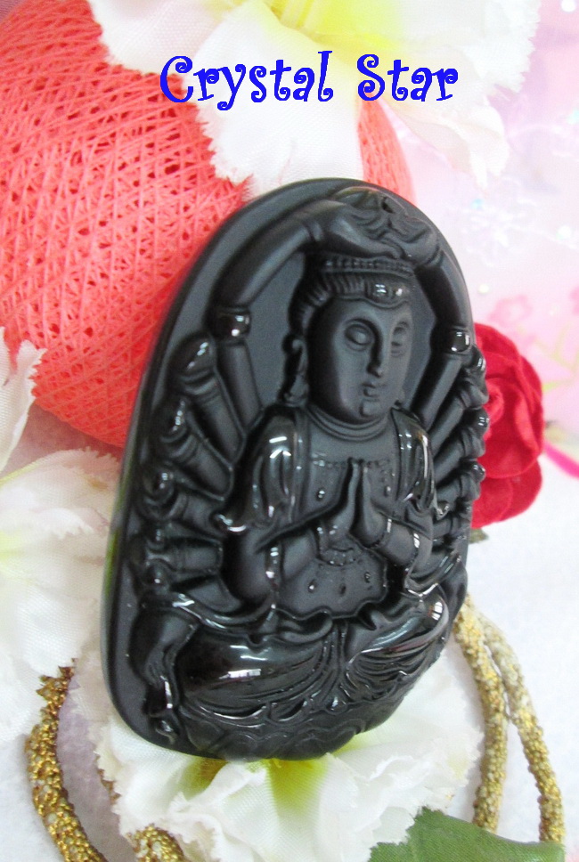 จี้เจ้าแม่กวนอิม (Obsidian)