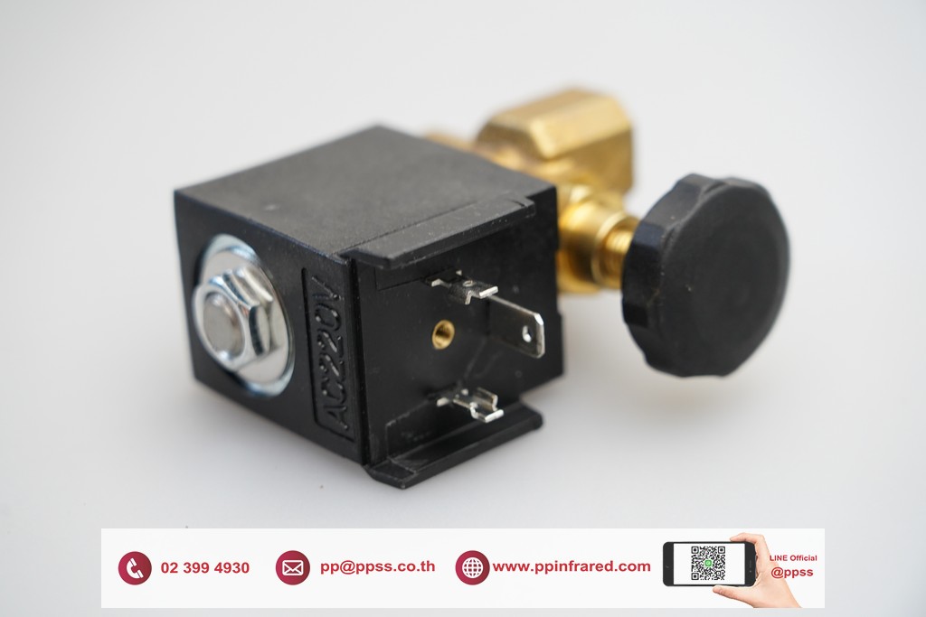 Flow Control Gas Solenoid Valve 1/4" 230V IP65 l โซลินอยวาล์วแก๊ส ชนิดปรับอัตราการไหลได้