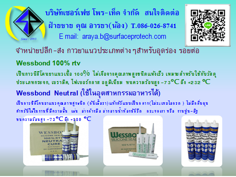wessbond ซิลิโคนจำหน่ายปลีก-ส่ง กาวยาแนวประเภทต่างๆ
