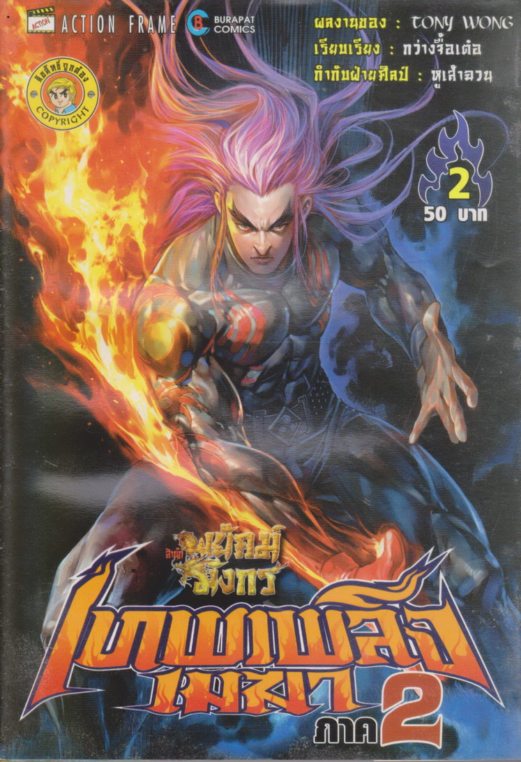 หนังสือการ์ตูน สำนักพยัคฆ์มังกร เทพเพลิงเมฆา ภาค 2 เล่ม 1-25 จบ (ขาดเล่ม 9,14,15) ขายยกชุด ผู้เขียน Tony Wong