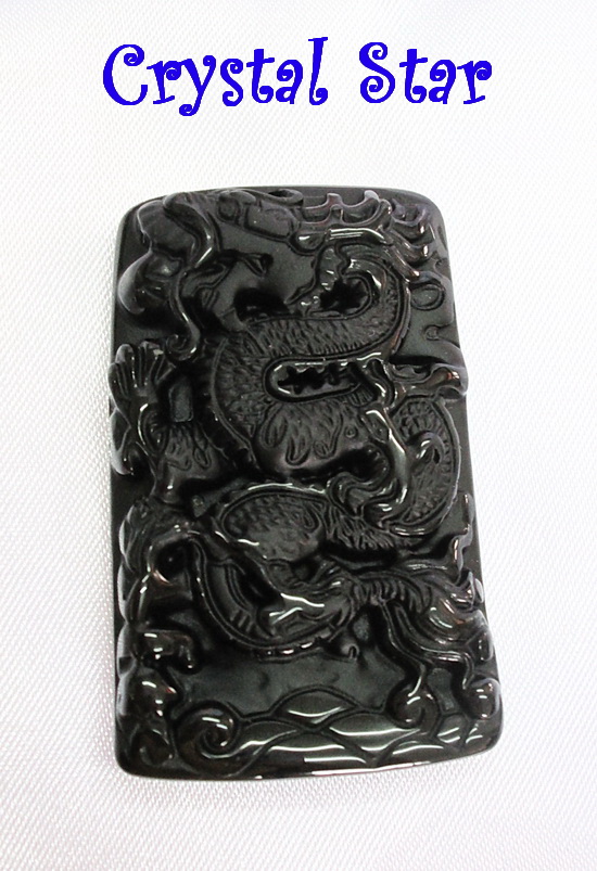 จี้มังกร (หินออปซิเดียน)