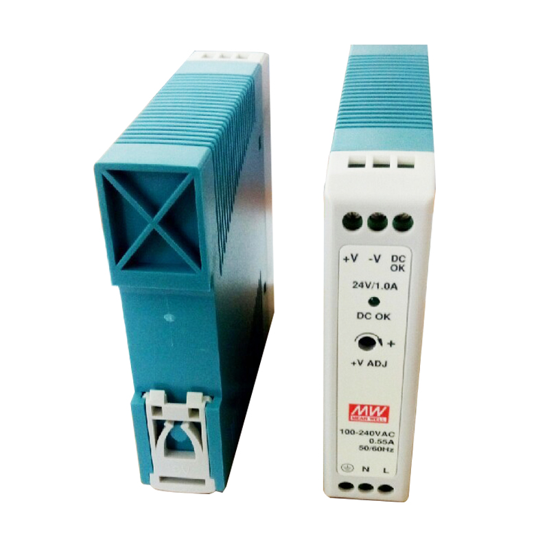 Meanwell Power supply 20 watt Model MDR-20-24 input 100-240vac output 1A dinrail type