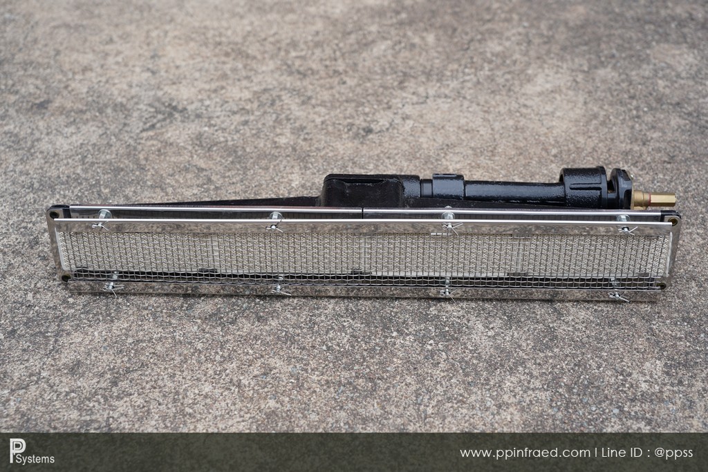 หัวเตาอินฟาเรด KOMPAC MK-81 3.14kW ชนิดเหล็กหล่อ ขนาด 555x80x105