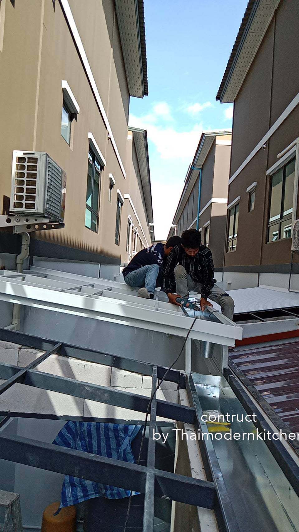 งานต่อเติมครัวขนาด 5×2.0 ตารางเมตร