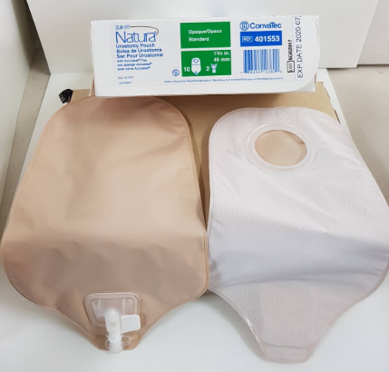 Convatec ถุงปัสสาวะหน้าท้องแบบแยกแป้น ชนิดขุ่น ปลายก๊อก ขนาด 45 มม. (เฉพาะถุง)