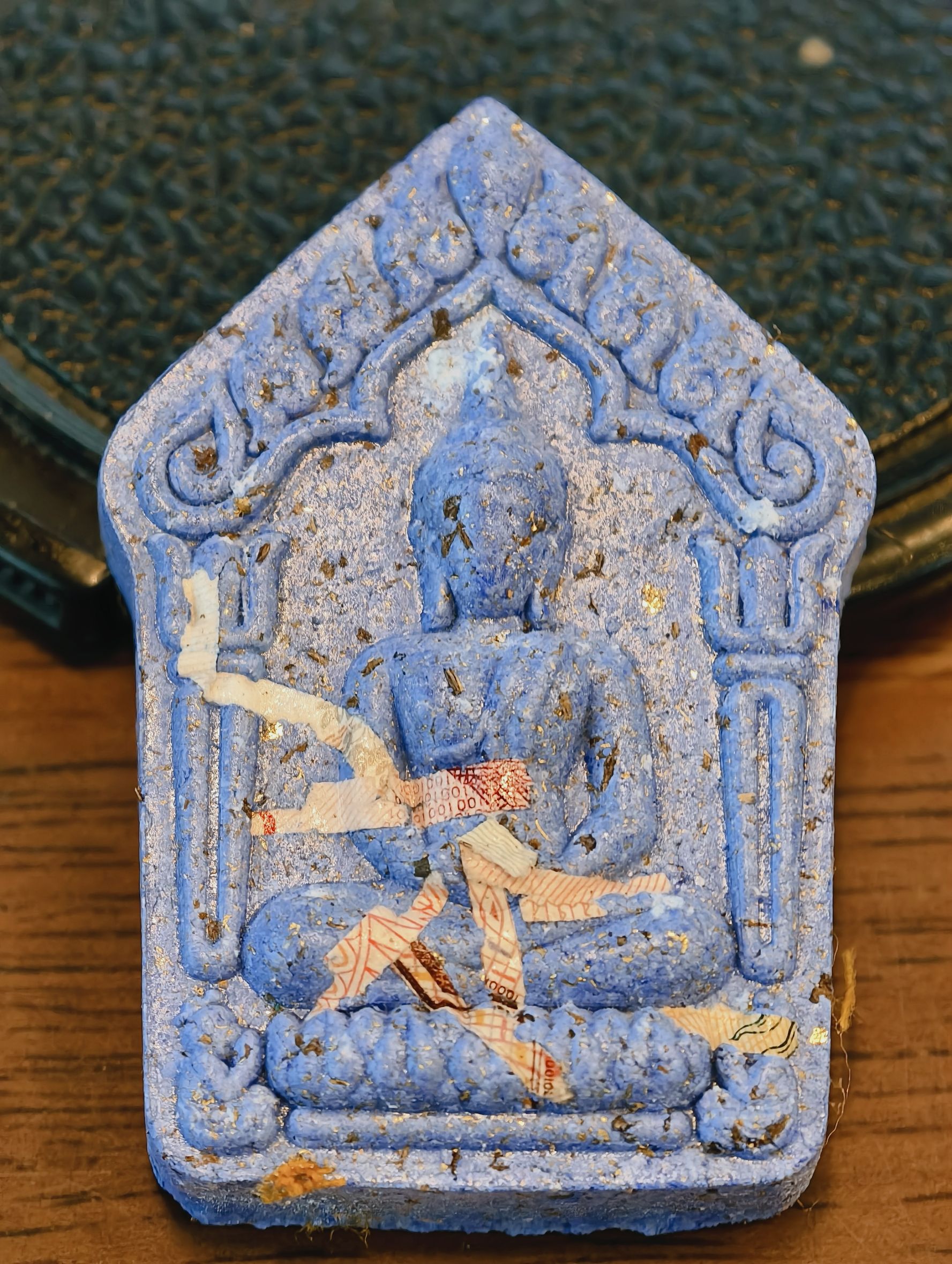 หลวงปู่มหาศิลา สวนสงฆ์แกเปะ ขุนแผน ล้านรวยรวย หลัง พระคาถาหัวใจขุนแผน KA4289