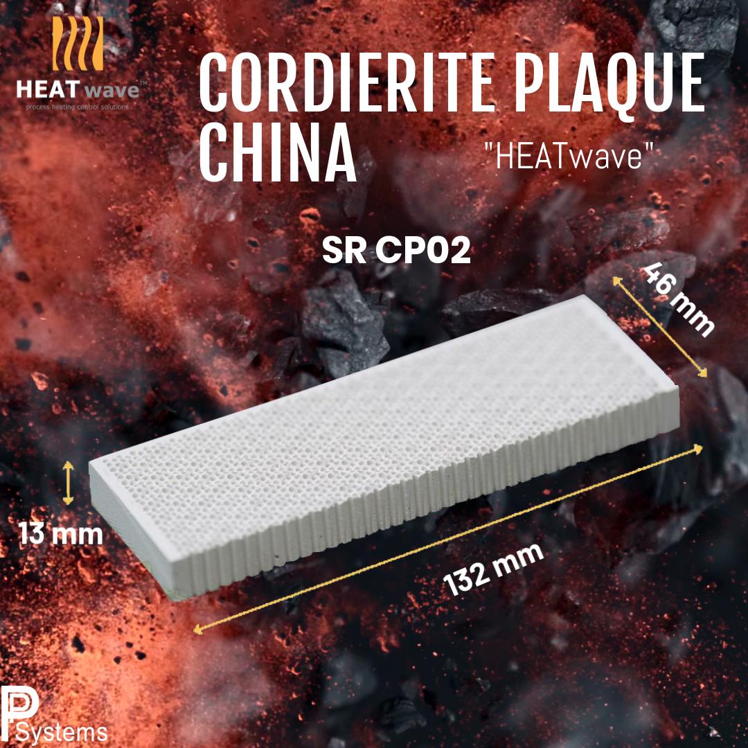 กระเบื้องหัวเตาอินฟาเรด แผ่นรังผึ้งหัวเตา HEATwave Cordierite Plaque (China) ขนาด 132x46x13