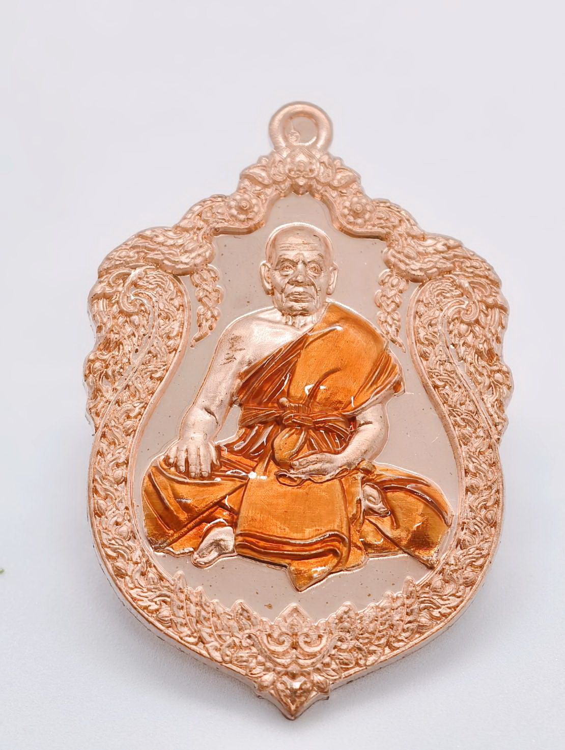 หลวงพ่อพัฒน์ วัดห้วยด้วน มหายันต์เศรษฐีนะหน้าทอง ลงยา (AC1111)