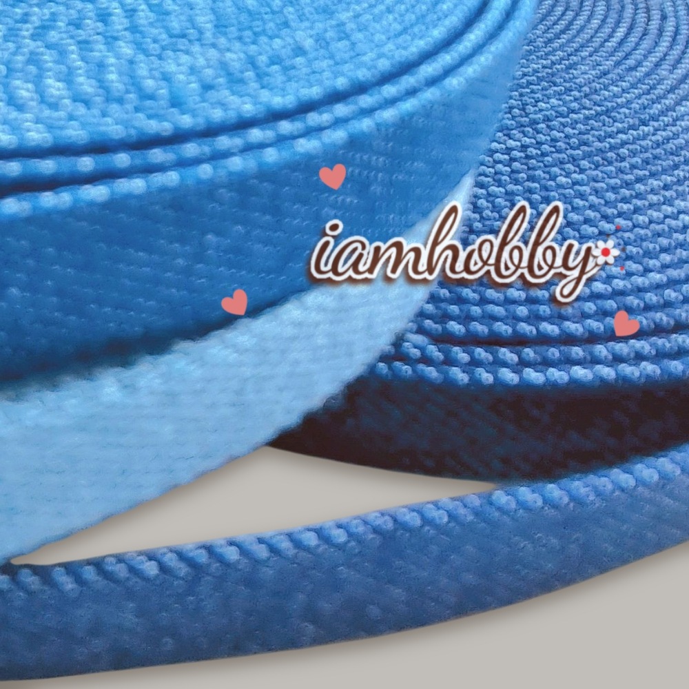 ริบบิ้นผ้า เทปผ้าสไตล์ญี่ปุ่น สียีนส์เก๋ๆ ขนาด 10 มิล (1 หลา) เลือกสี
