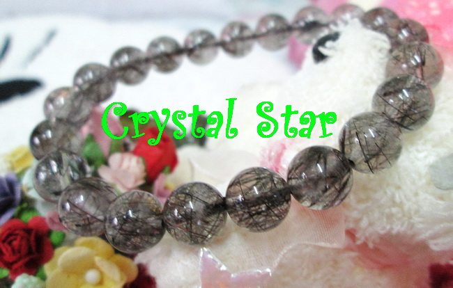 สร้อยข้อมือแก้วขนเหล็ก เกรด A