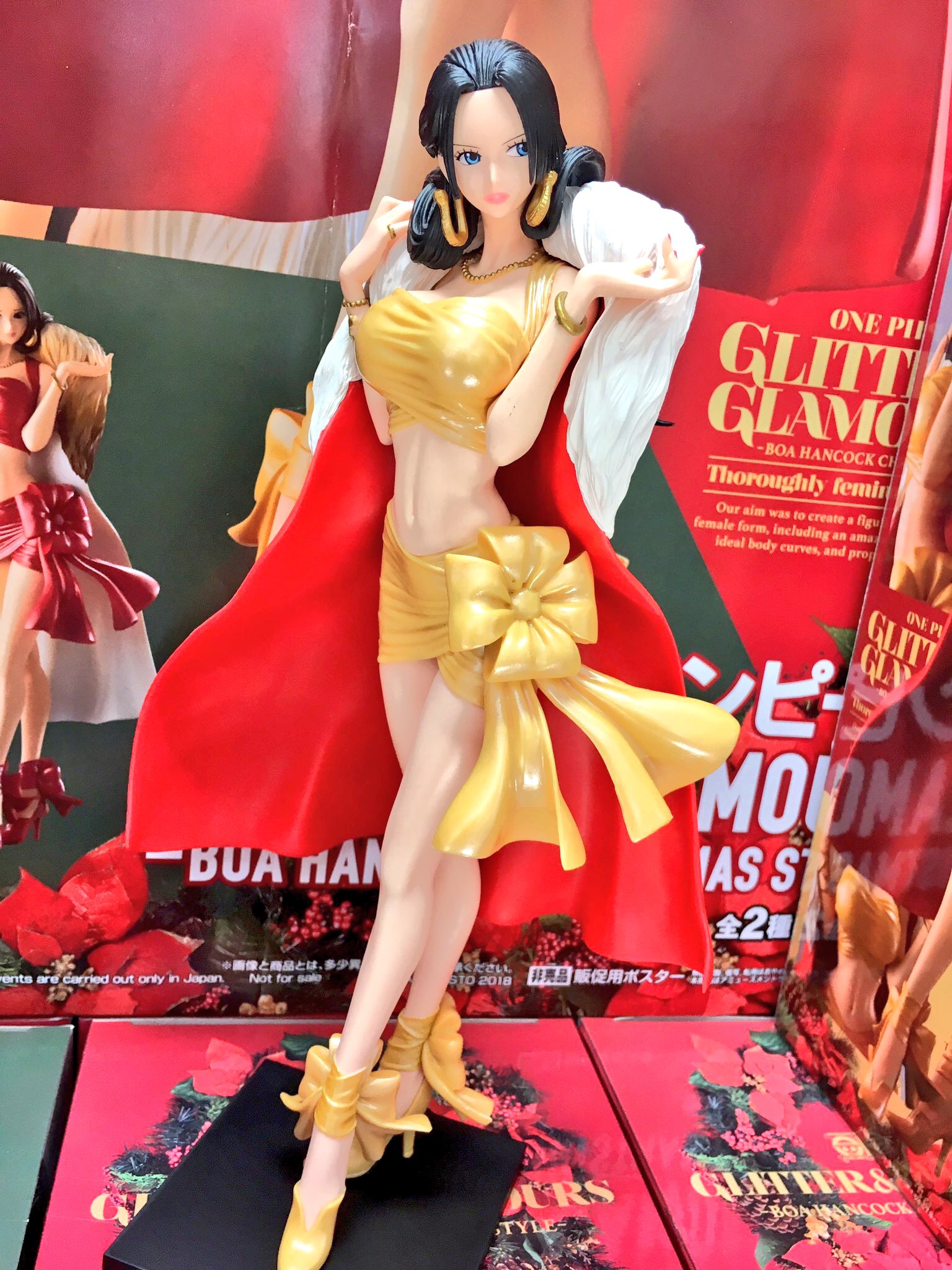 โมเดล ฟิกเกอร์วันพีชแท้ Glitter & Glamours Boa hancock christmas style