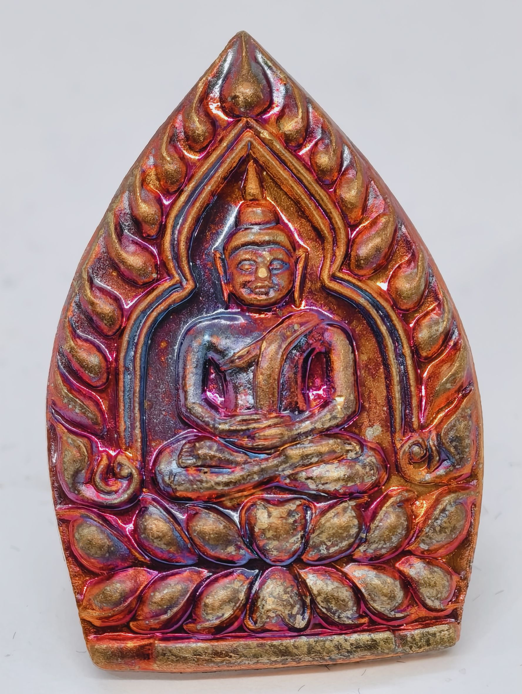 หลวงปู่มหาศิลา วัดโพธิ์ศรีสะอาดแกเปะ เจ้าสัว รวยพันล้าน ปี 67 ผิวไฟ KA1238