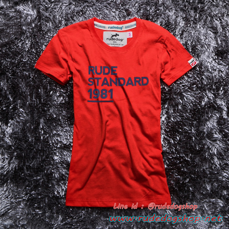 เสื้อยืดผู้หญิง Rudedog รุ่น Standard สีส้ม