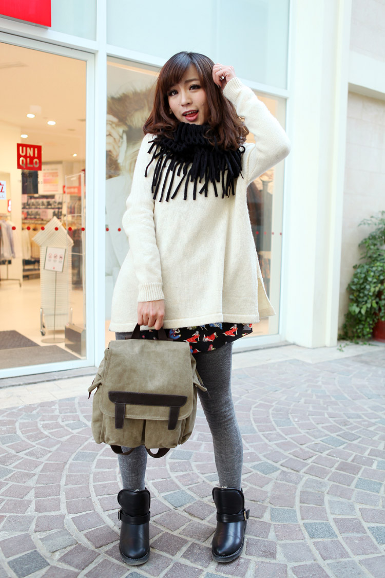 กระเป๋าเป้ backpack แฟชั้นเกาหลี ญี่ปุ่น สี น้ำตาลอ่อน Beige