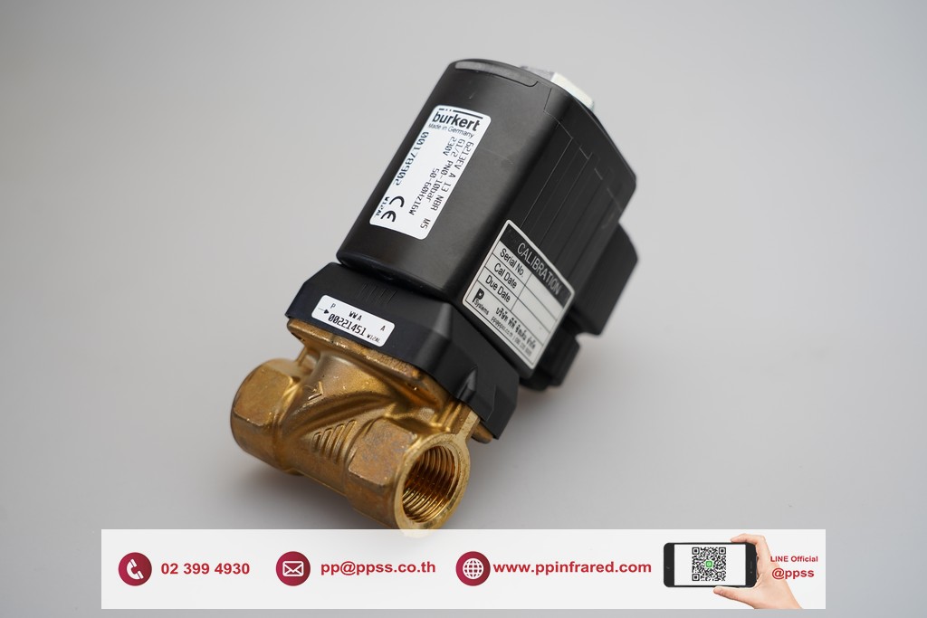 BURKERT 1/2" 230V Gas Solenoid Valve IP65 "Germany" l โซลินอยวาล์วแก๊ส รุ่นกันน้ำ
