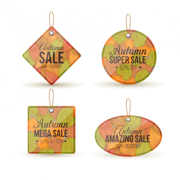 ป้ายสินค้า Hang Tag ป้ายกระดาษ สไตล์การออกแบบดีไซน์แบบใช้สีหวานๆดูสวยงามหรูหรา ป้ายสินค้าไว้สำหรับประชาสัมพันธ์แก่ลูกค้าเกี่ยวกับช่วงลดราคาสินค้าเป็นพิเศษ // ตัวอย่างดีไซน์ ป้ายสินค้า Hang Tag ป้ายกระดาษ