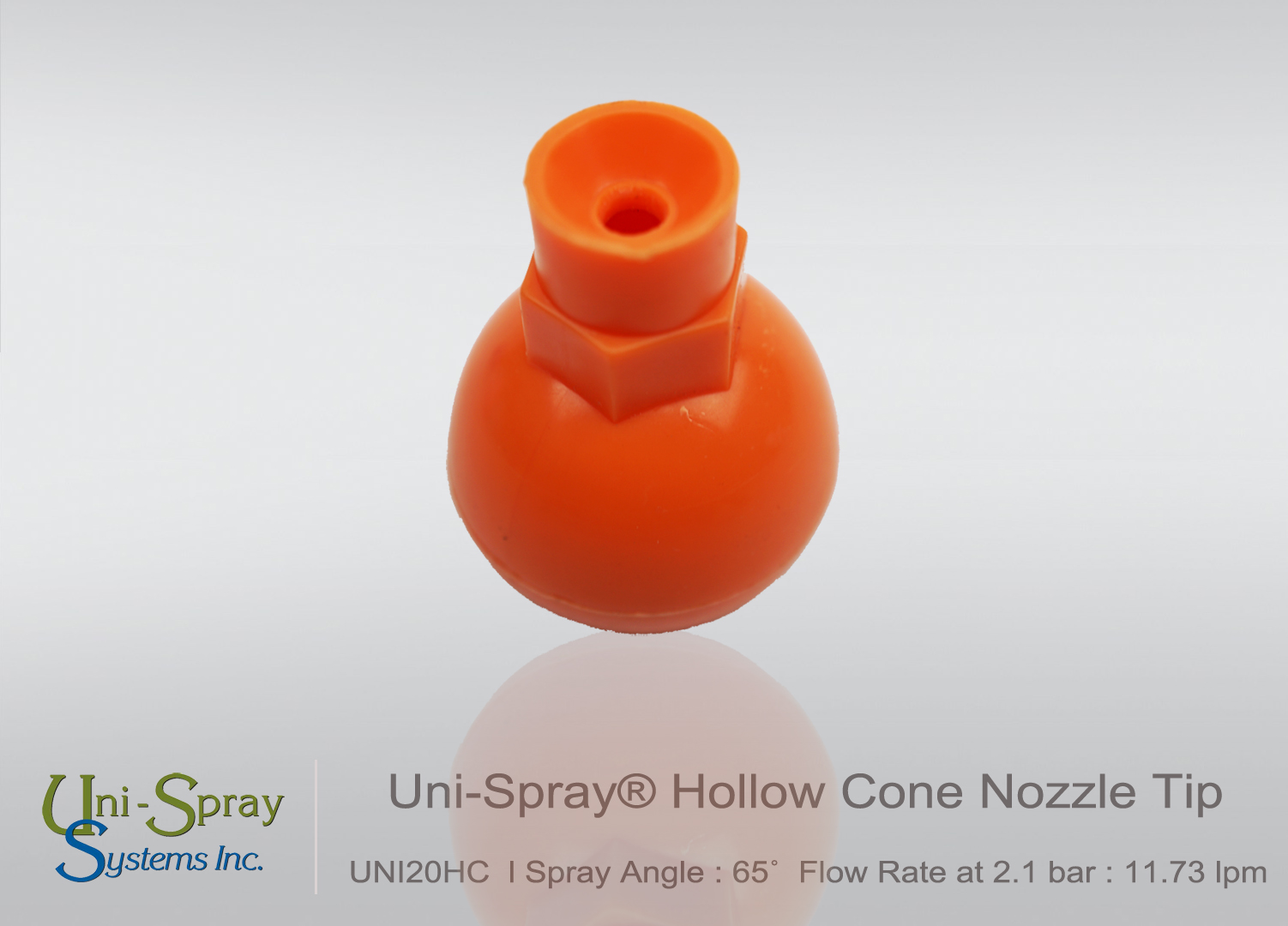 Hollow Cone Tip UNI20HC หัวฉีดสเปรย์น้ำแบบทรงพัดแบน