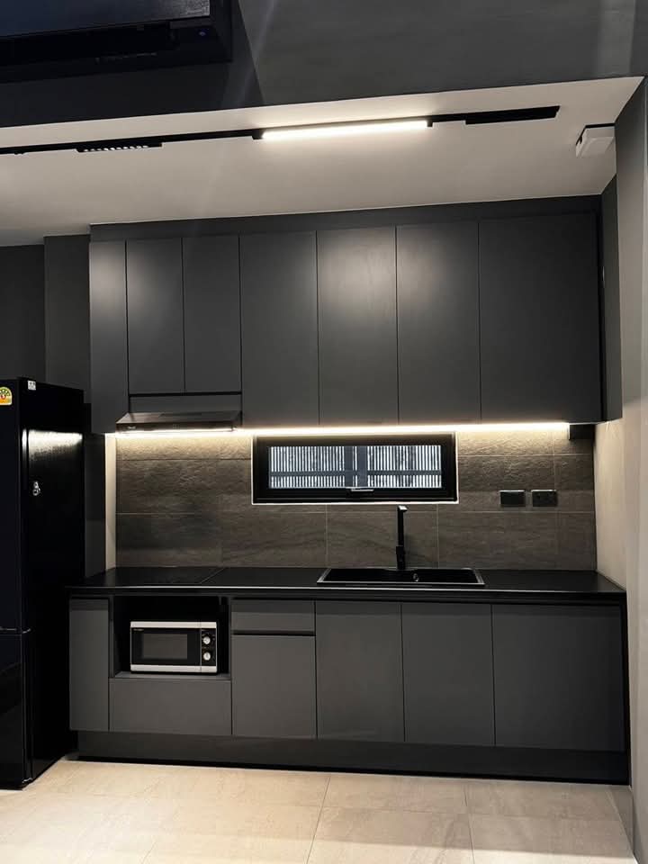 ครัวบิ้วอิน dark grey